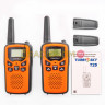 Комплект раций 2 шт TurboSky T25 ORANGE. Рация оранжевого цвета. Рация детская TurboSky T25.
